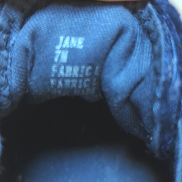 Steve Madden Jane Blue Velvet Satin Ribbon Laces Stretch Heel Sneakers Size 7 - Picture 2 of 10